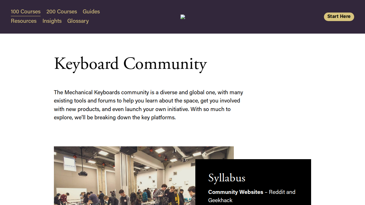 Screenshot of Keyboard Community